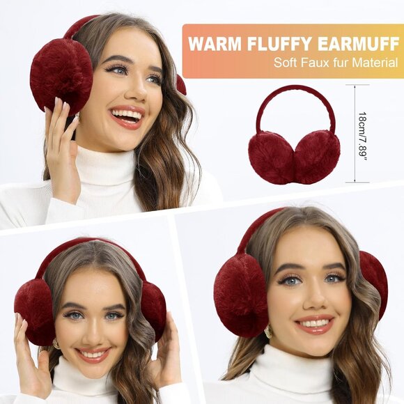 Winter Knitted Set for Women and Girls Hat Scarf Gloves Earmuffs Socks Warmer - Picture 3 of 7